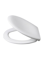 Sapho Adina WC ülőke, Inox pántokkal, Soft-Close, fehér 1703