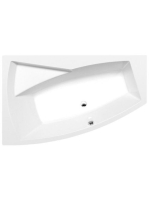 Polysan Evia aszimmetrikus akril kád, 170x100 cm, balos 2161