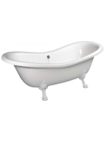 Polysan Charleston szabadonálló kád fehér lábakkal 188x80 cm