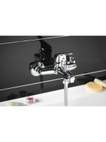 Sapho Bruckner Hoffer egykaros kádtöltő csaptelep, króm 424.