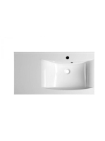 Sapho Luciola jobbos öntöttmárvány mosdó 90x48 cm túlfolyóva