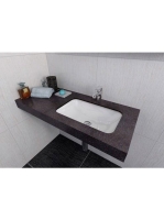 Sapho Japura öntött márvány mosdó, 55x36 cm, fehér 50135 - F