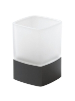 Sapho Lounge tejüveges fogkefetartó pohár, matt fekete 54981