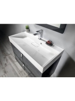 Sapho Amur öntött márvány mosdó, 90x46 cm, fehér 55032 - Für