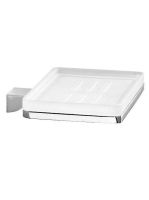 Sapho GLAMOUR szappantartó, króm/szatén üveg 5711 - Fürdőszo