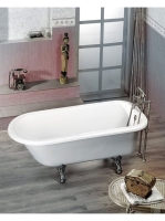 Polysan Victoria szabadonálló kád króm lábakkal 170x75 cm, f