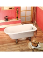 Polysan Victoria szabadonálló kád bronz lábakkal 170x75 cm,