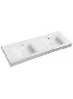 Sapho Flavia öntött márvány dupla mosdó 150x50 cm, szögletes