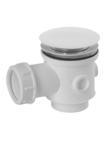 Polysan Kád KLIK-KLAK leeresztő, matt fehér 71704W - Fürdősz