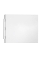 Polysan Couvert oldallap 80x52 cm fehér 72856 - Fürdőszoba -