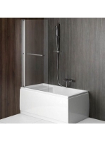 Polysan Rioni kádparaván 71x140 cm, polírozott alumínium ker