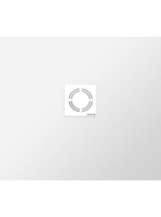 Polysan Flexia öntött márvány zuhanytálca 90x80 cm, fehér 72