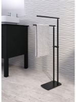 Sapho Florida szabadonálló törölközőtartó, matt fekete 73311