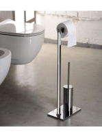 Sapho Gedy WC papírtartó állvány kefével, króm 783213 - Fürd