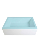 Polysan Deep Plain Nika előlap 110x36 cm, fehér 84872 - Fürd