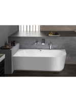 Polysan Sussi L bal sarokhoz illeszthető kád 160x70 cm, fehé