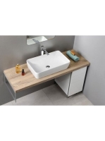 Sapho Gsi Sand pultra helyezhető kerámia mosdó 60x38 cm, Ext