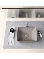 Sapho Gsi Sand pultra helyezhető kerámia mosdó 50x38 cm, mat