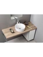 Sapho Gsi Sand pultra helyezhető kerámia mosdó 40x14 cm, Ext