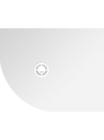 Polysan Flexia jobbos öntött márvány zuhanytálca 100x80 cm,