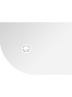 Polysan Flexia jobbos öntött márvány zuhanytálca 110x80 cm,