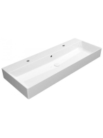 Sapho GSI KUBE X kerámiamosdó 2 furattal 120x47 ExtraGlaze®