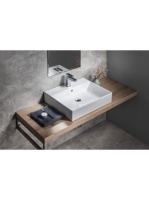 Sapho Gsi Kube X kerámia mosdó 60x47 cm, Extraglaze, fehér 9