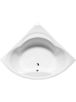 Polysan Alexandra sarokkád 140x140 cm, fehér 95111 - Fürdősz