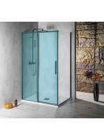 Polysan Altis Line Black oldalfal 90x200 cm zuhanyajtóhoz, t