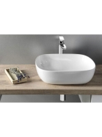 Sapho Liro pultra szerelhető kerámia mosdó 48,5x39,5 cm, feh