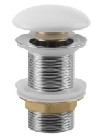 Sapho Klik-klak mosdó leeresztő, túlfolyó nélkül, fehér kerá