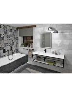 Sapho Aruba tartókonzol 228,4x49 cm, matt fekete ARK230 - Fü