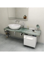 Sapho Avice mosdópult 140x49,5 cm, akvamarin AV1406 - Fürdős