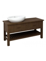 Sapho Brand 2 fiókos mosdótartó szekrény 130x73x50 cm, barna