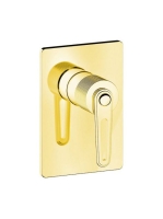 Sapho Bebé falba építhető 1 irányú csaptelep, arany BB041/17