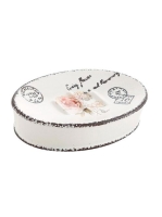 Sapho Clothilde álló kerámia szappantartó, fehér CI1102 - Fü