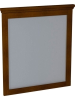 Sapho Cross keretes tükör 70x80 cm, mahagóni CR012 - Fürdősz
