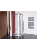 Polysan Lucis Line íves zuhanykabin 100x80 cm, átlátszó üveg