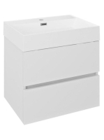 Sapho Odetta 2 fiókos mosdótartó szekrény, 57x43,5cm, fényes