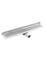 Sapho Gelco Manus rozsdamentes acél zuhanyfolyóka Onda ráccs