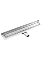 Sapho Gelco Manus rozsdamentes acél zuhanyfolyóka falhoz 75x