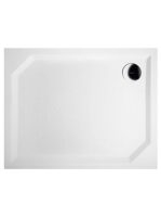 Sapho Gelco Sara öntött márvány zuhanytálca 100x80 cm, fehér