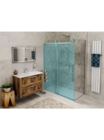 Sapho Gelco Volcano oldalfal 90 cm transzparent üveg, króm G