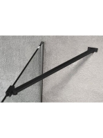 Sapho Gelco Vario Walk-In sarok merevítő 65 cm, matt fekete