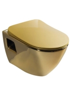 Sapho Paula Slim WC ülőke, soft close, arany KC0903 - Fürdős