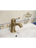 Sapho Kirké mosdó csaptelep automata leeresztővel, fehér ker