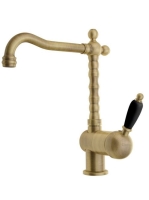 Sapho Kirké Black egykaros mosogató csaptelep, bronz KI14NB