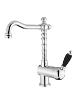 Sapho Kirké Black egykaros mosogató csaptelep, króm KI14NC -