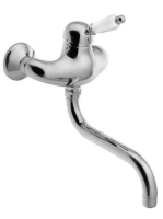 Sapho Kirké fali mosdó csaptelep fehér kerámia karral, króm