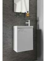 Sapho Latus X fali mosdótartó szekrény 39,4x50x22 cm, fehér